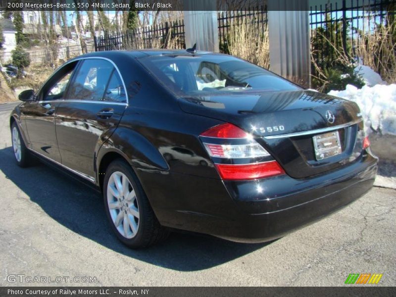 Black / Black 2008 Mercedes-Benz S 550 4Matic Sedan