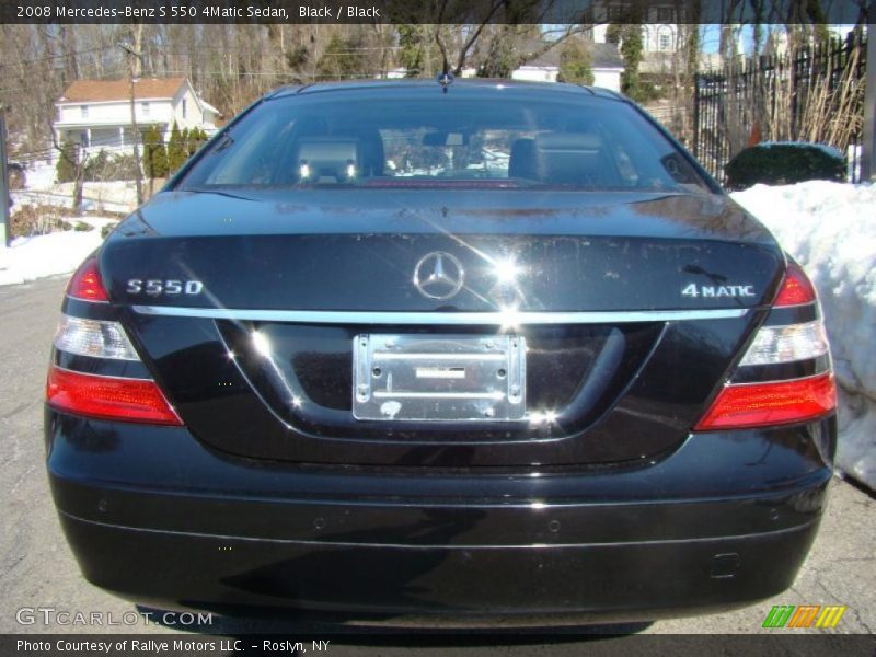 Black / Black 2008 Mercedes-Benz S 550 4Matic Sedan