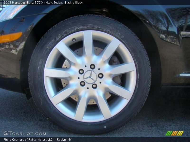 Black / Black 2008 Mercedes-Benz S 550 4Matic Sedan