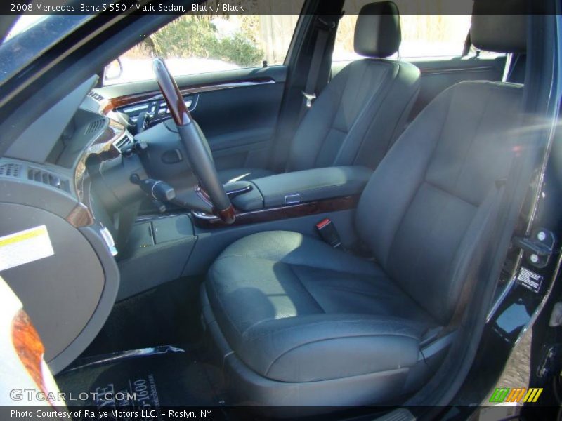 Black / Black 2008 Mercedes-Benz S 550 4Matic Sedan