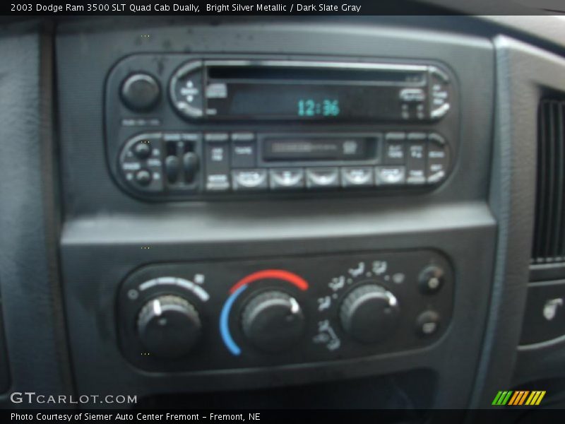 Bright Silver Metallic / Dark Slate Gray 2003 Dodge Ram 3500 SLT Quad Cab Dually