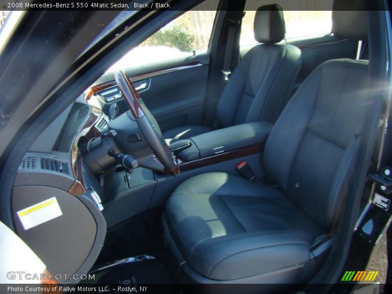 Black / Black 2008 Mercedes-Benz S 550 4Matic Sedan