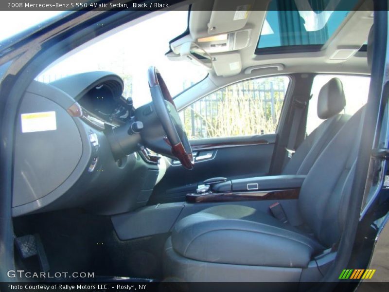 Black / Black 2008 Mercedes-Benz S 550 4Matic Sedan