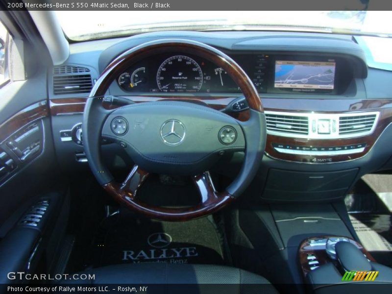 Black / Black 2008 Mercedes-Benz S 550 4Matic Sedan