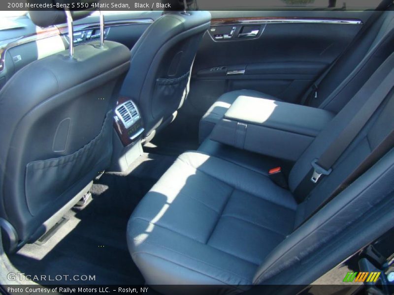 Black / Black 2008 Mercedes-Benz S 550 4Matic Sedan