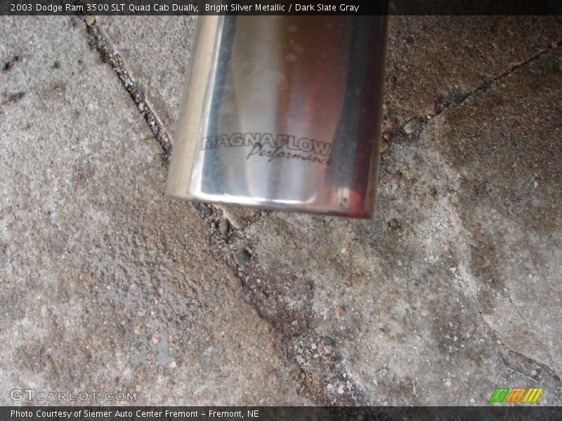 Bright Silver Metallic / Dark Slate Gray 2003 Dodge Ram 3500 SLT Quad Cab Dually