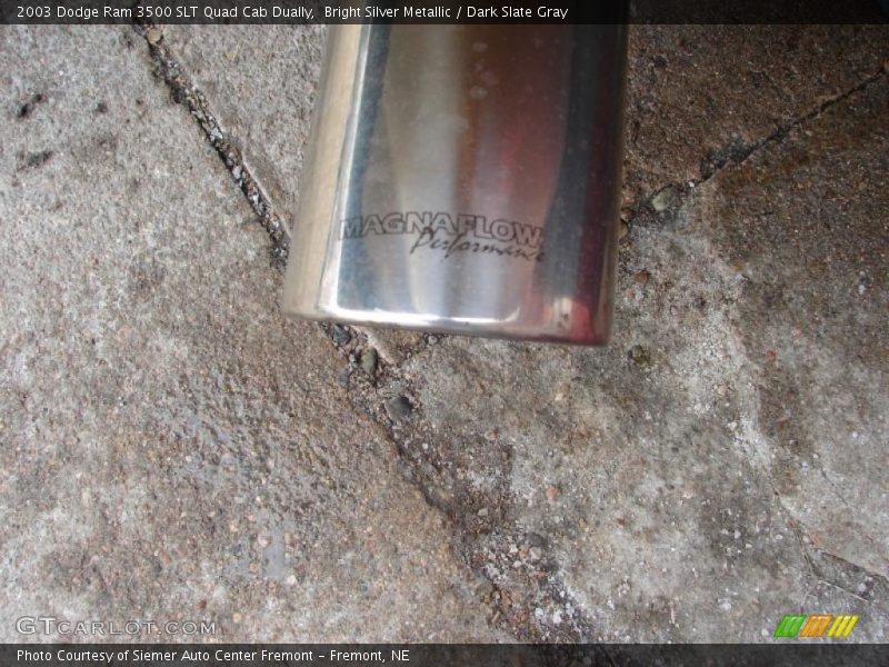 Bright Silver Metallic / Dark Slate Gray 2003 Dodge Ram 3500 SLT Quad Cab Dually