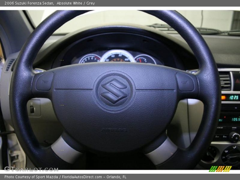 Absolute White / Grey 2006 Suzuki Forenza Sedan