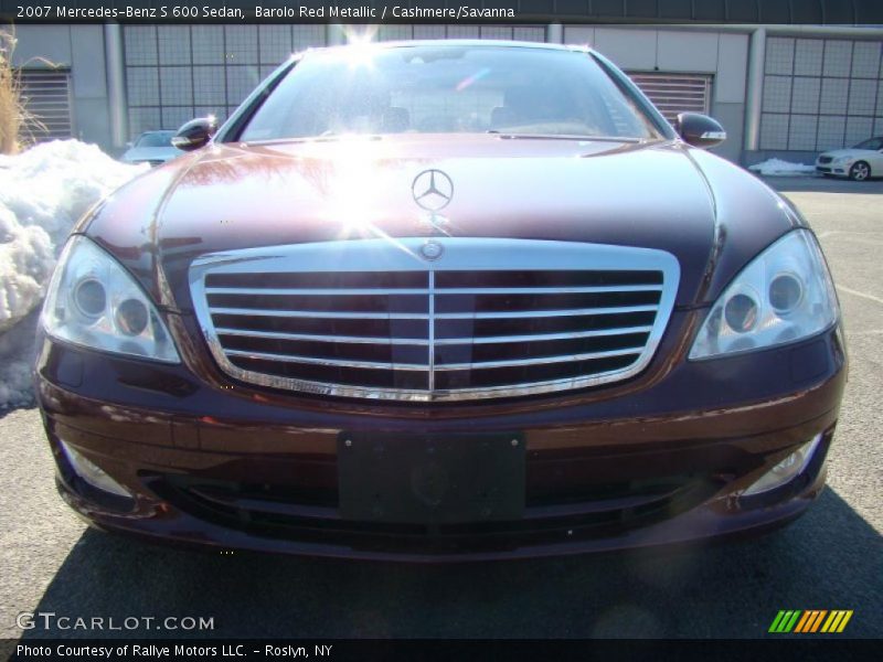 Barolo Red Metallic / Cashmere/Savanna 2007 Mercedes-Benz S 600 Sedan
