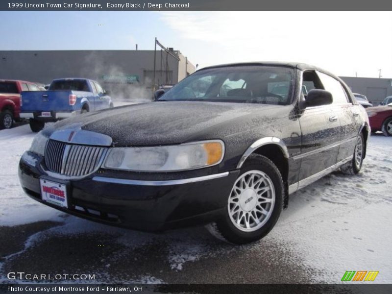 Ebony Black / Deep Charcoal 1999 Lincoln Town Car Signature