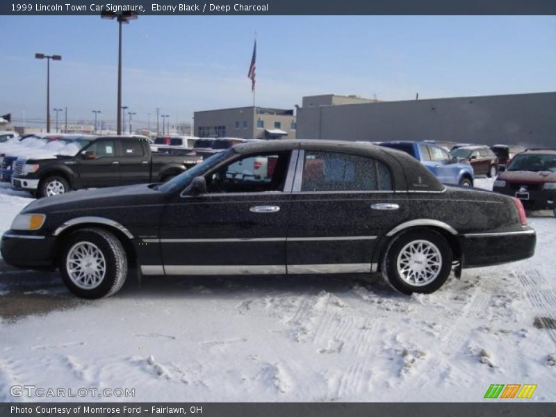 Ebony Black / Deep Charcoal 1999 Lincoln Town Car Signature