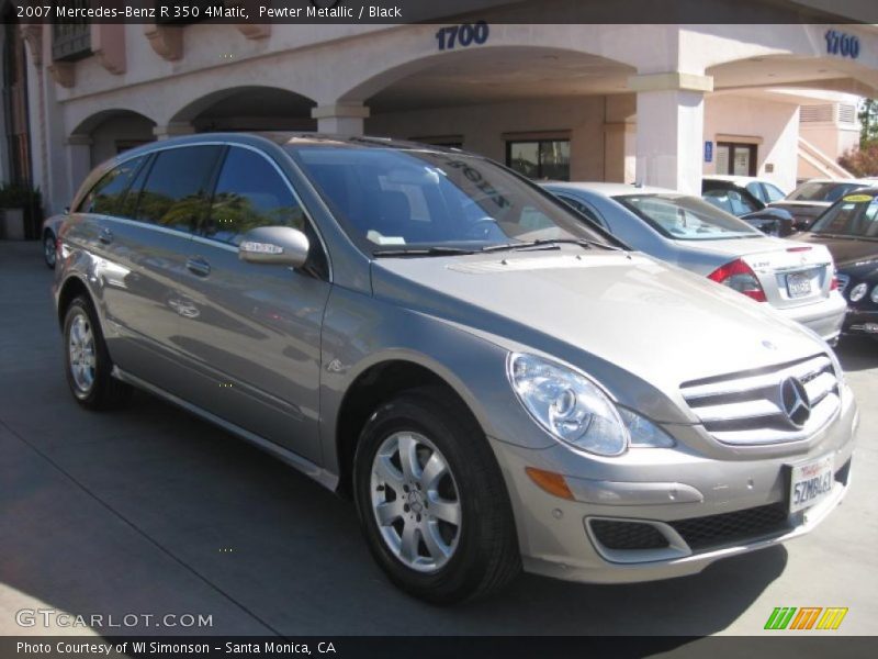 Pewter Metallic / Black 2007 Mercedes-Benz R 350 4Matic