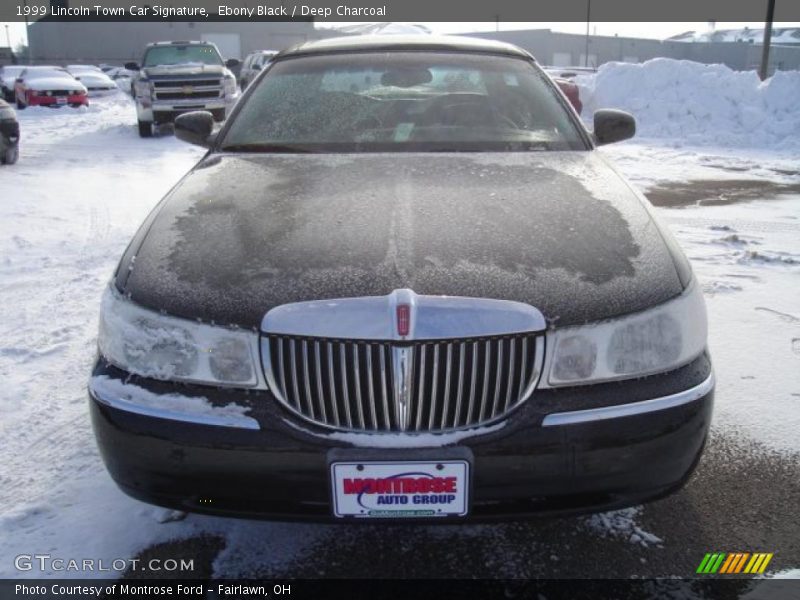 Ebony Black / Deep Charcoal 1999 Lincoln Town Car Signature