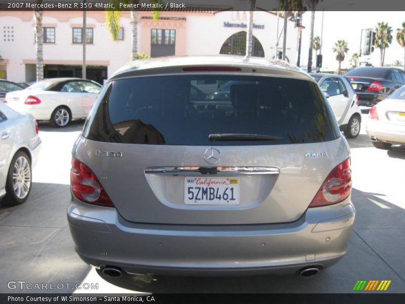 Pewter Metallic / Black 2007 Mercedes-Benz R 350 4Matic