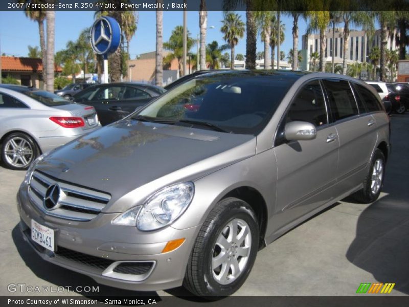 Pewter Metallic / Black 2007 Mercedes-Benz R 350 4Matic