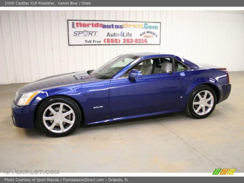 Xenon Blue / Shale 2006 Cadillac XLR Roadster