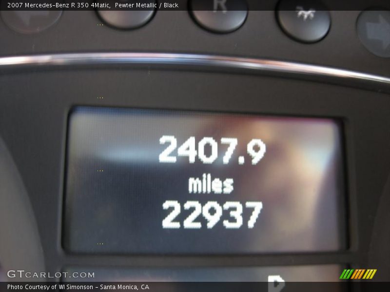 Pewter Metallic / Black 2007 Mercedes-Benz R 350 4Matic