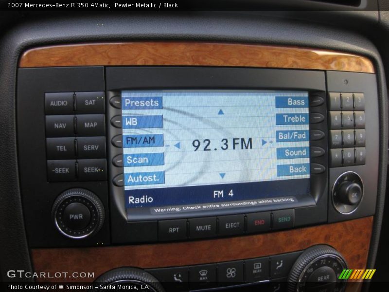 Pewter Metallic / Black 2007 Mercedes-Benz R 350 4Matic