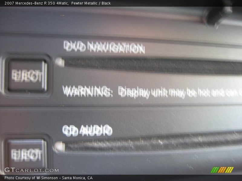 Pewter Metallic / Black 2007 Mercedes-Benz R 350 4Matic