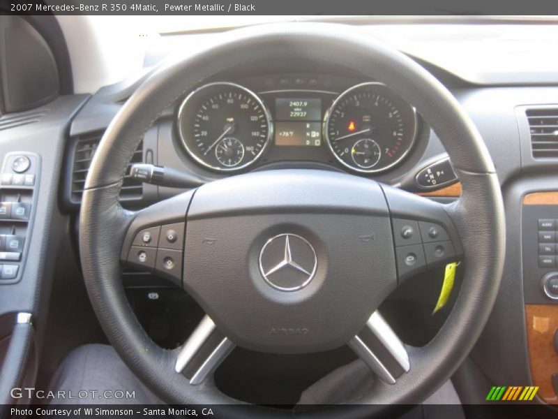 Pewter Metallic / Black 2007 Mercedes-Benz R 350 4Matic