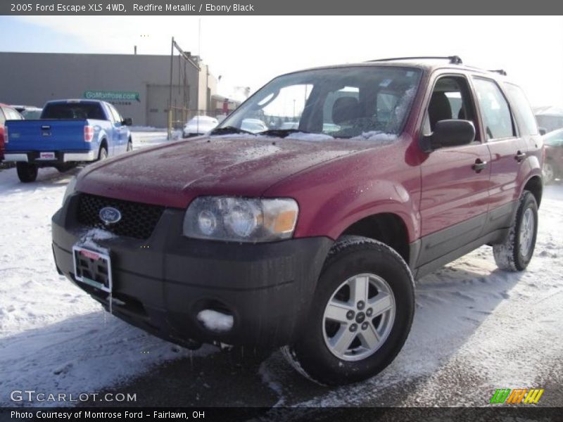 Redfire Metallic / Ebony Black 2005 Ford Escape XLS 4WD