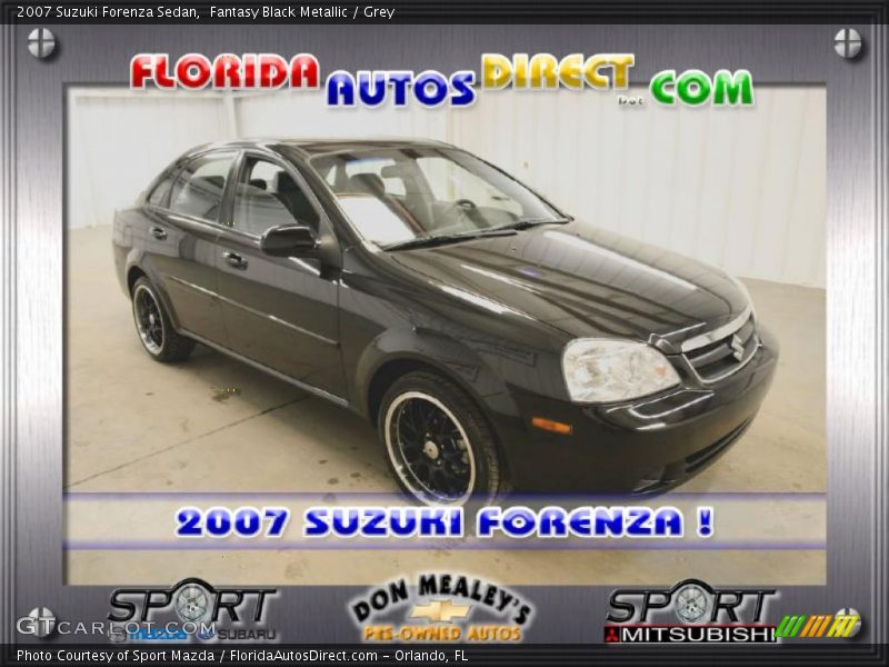 Fantasy Black Metallic / Grey 2007 Suzuki Forenza Sedan