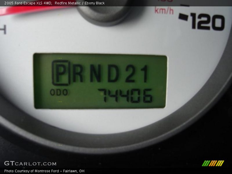 Redfire Metallic / Ebony Black 2005 Ford Escape XLS 4WD