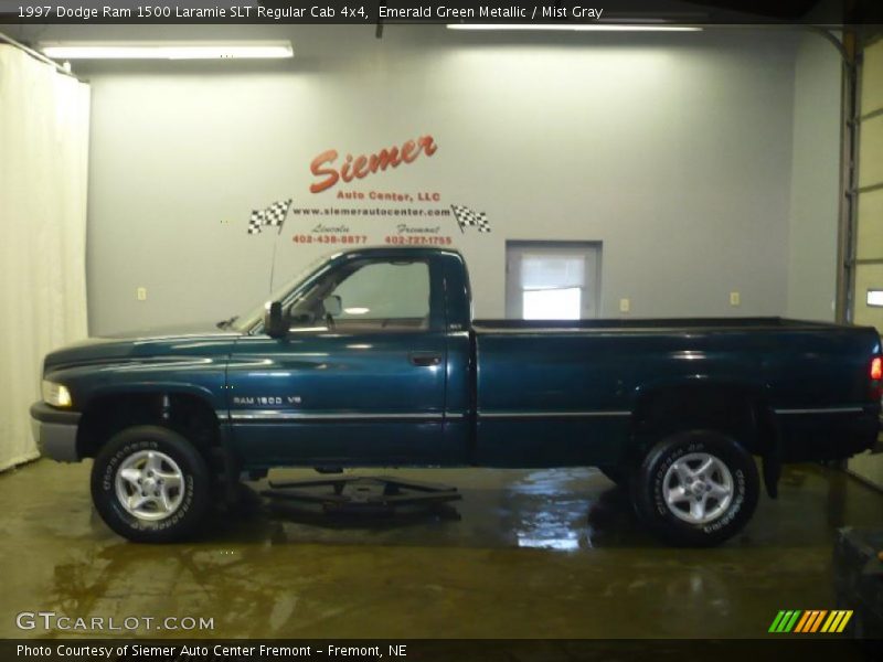 Emerald Green Metallic / Mist Gray 1997 Dodge Ram 1500 Laramie SLT Regular Cab 4x4