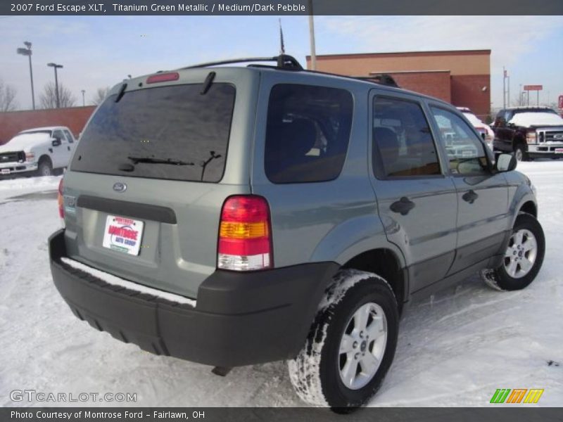 Titanium Green Metallic / Medium/Dark Pebble 2007 Ford Escape XLT