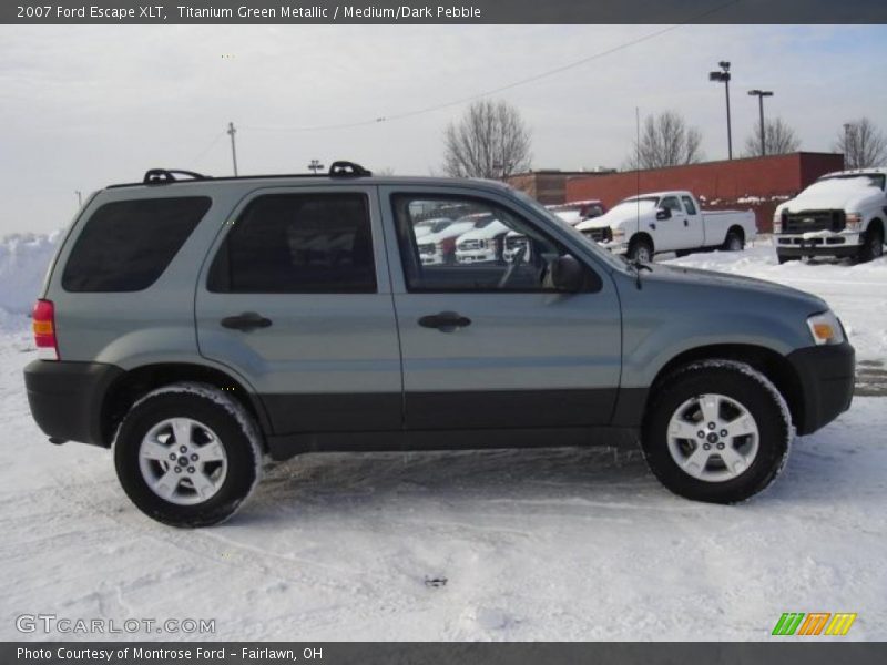 Titanium Green Metallic / Medium/Dark Pebble 2007 Ford Escape XLT