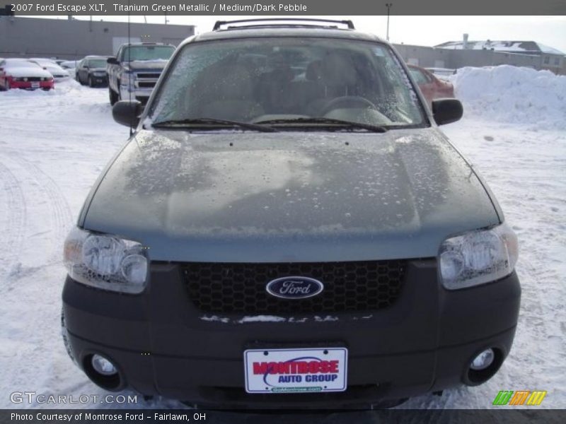 Titanium Green Metallic / Medium/Dark Pebble 2007 Ford Escape XLT