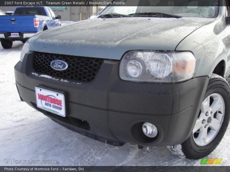Titanium Green Metallic / Medium/Dark Pebble 2007 Ford Escape XLT