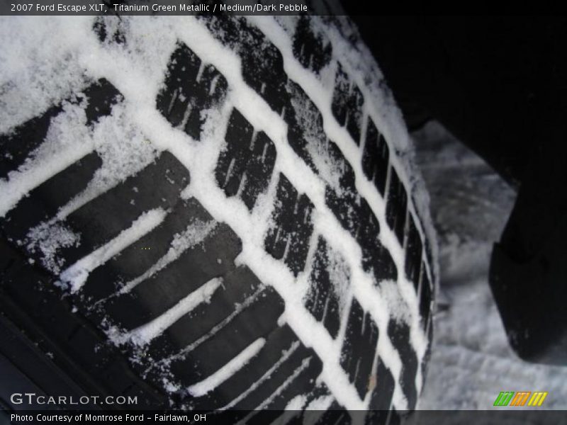 Titanium Green Metallic / Medium/Dark Pebble 2007 Ford Escape XLT