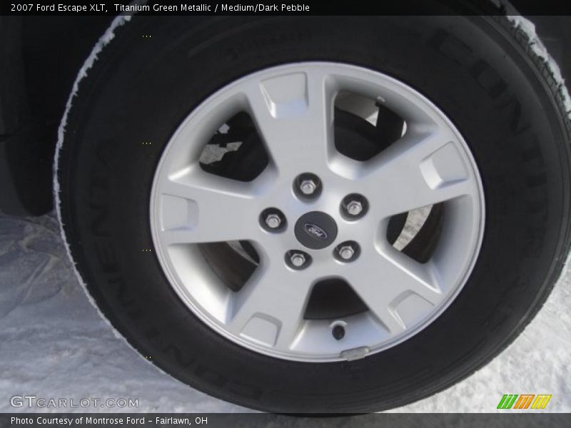 Titanium Green Metallic / Medium/Dark Pebble 2007 Ford Escape XLT