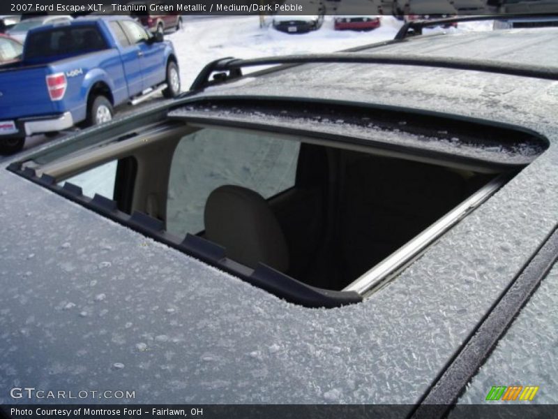 Titanium Green Metallic / Medium/Dark Pebble 2007 Ford Escape XLT