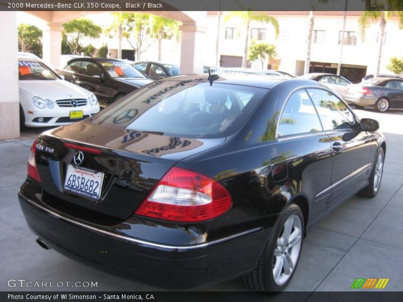 Black / Black 2008 Mercedes-Benz CLK 350 Coupe