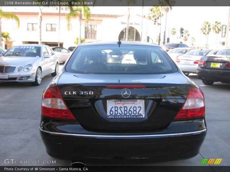 Black / Black 2008 Mercedes-Benz CLK 350 Coupe