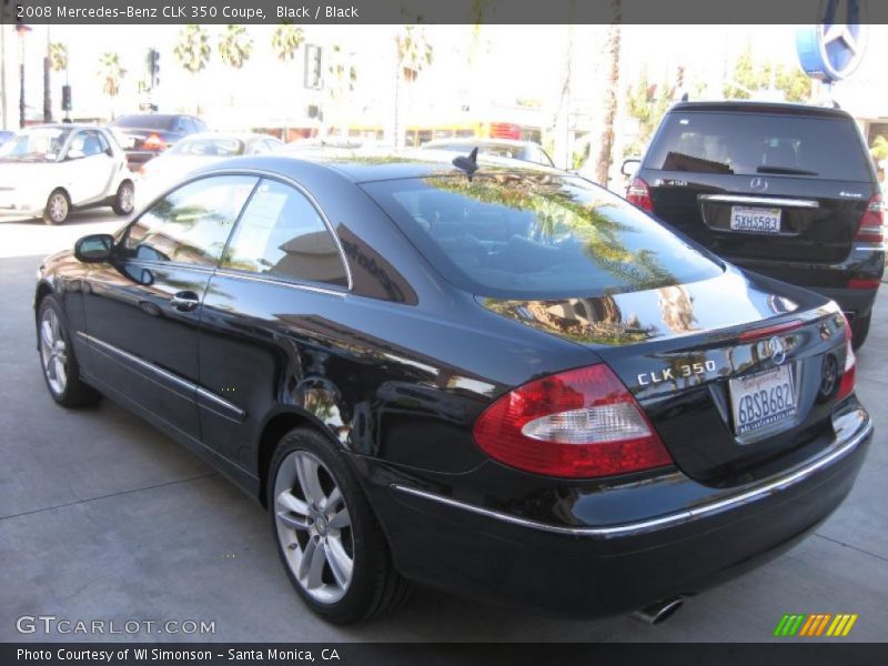 Black / Black 2008 Mercedes-Benz CLK 350 Coupe
