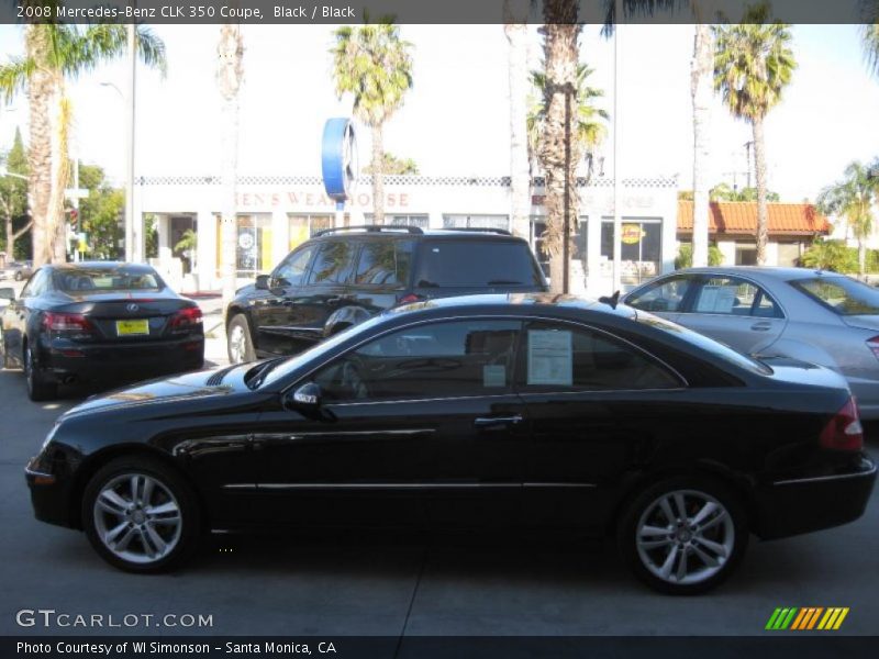 Black / Black 2008 Mercedes-Benz CLK 350 Coupe