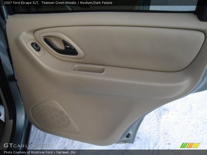 Titanium Green Metallic / Medium/Dark Pebble 2007 Ford Escape XLT