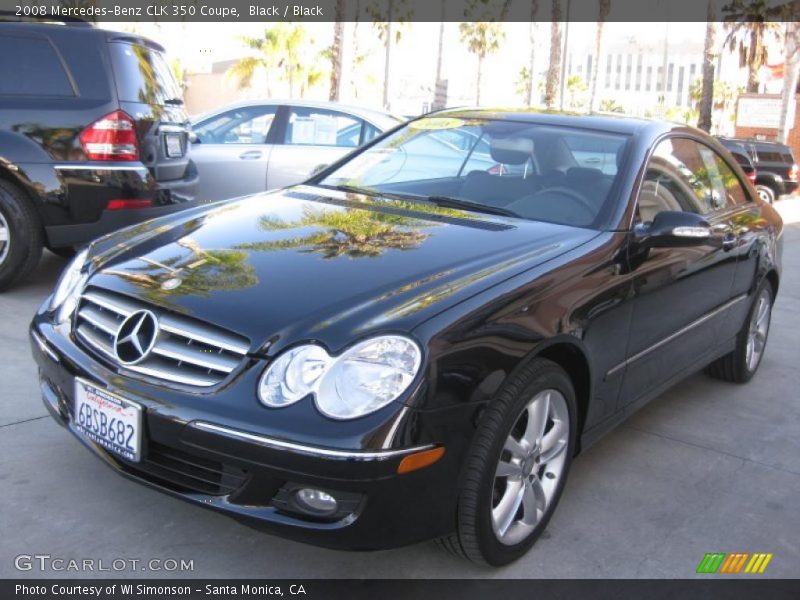 Black / Black 2008 Mercedes-Benz CLK 350 Coupe