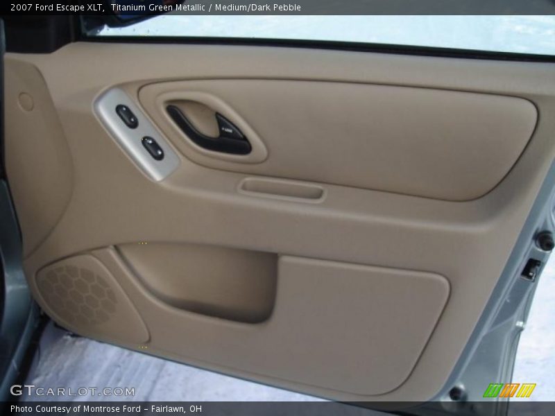 Titanium Green Metallic / Medium/Dark Pebble 2007 Ford Escape XLT