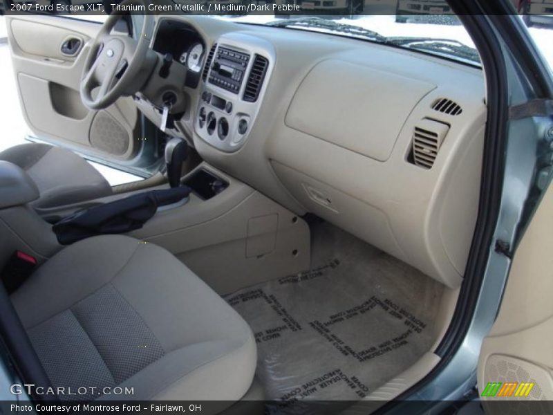 Titanium Green Metallic / Medium/Dark Pebble 2007 Ford Escape XLT