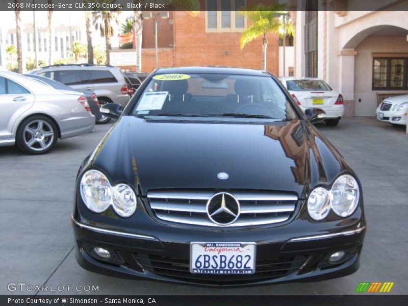 Black / Black 2008 Mercedes-Benz CLK 350 Coupe