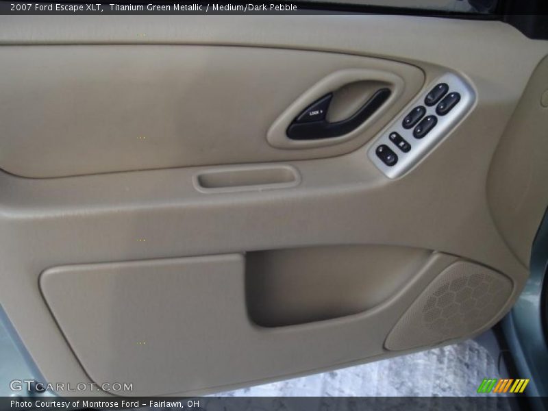Titanium Green Metallic / Medium/Dark Pebble 2007 Ford Escape XLT