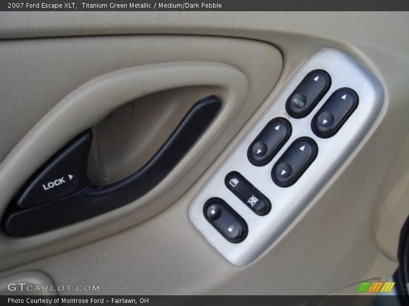 Titanium Green Metallic / Medium/Dark Pebble 2007 Ford Escape XLT