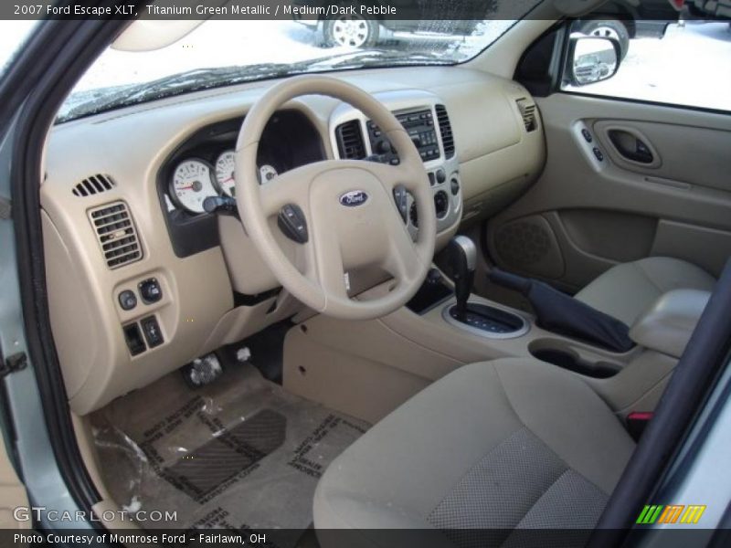 Titanium Green Metallic / Medium/Dark Pebble 2007 Ford Escape XLT