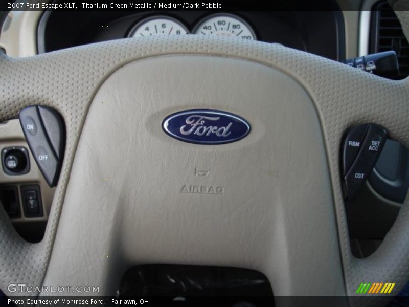 Titanium Green Metallic / Medium/Dark Pebble 2007 Ford Escape XLT