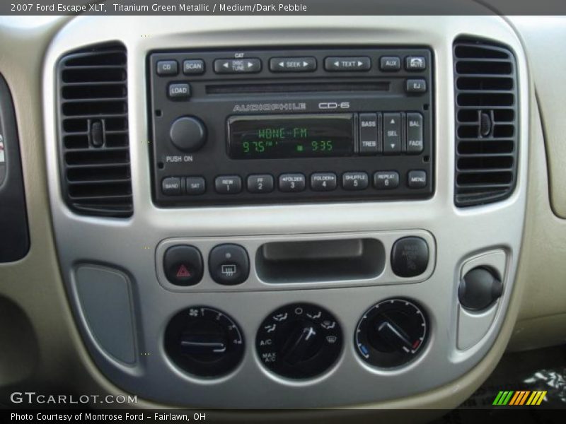 Titanium Green Metallic / Medium/Dark Pebble 2007 Ford Escape XLT