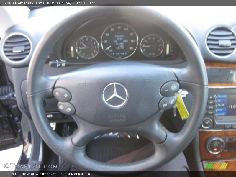 Black / Black 2008 Mercedes-Benz CLK 350 Coupe
